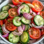 Cucumber, Onion, and Tomato Salad… Simple and Good