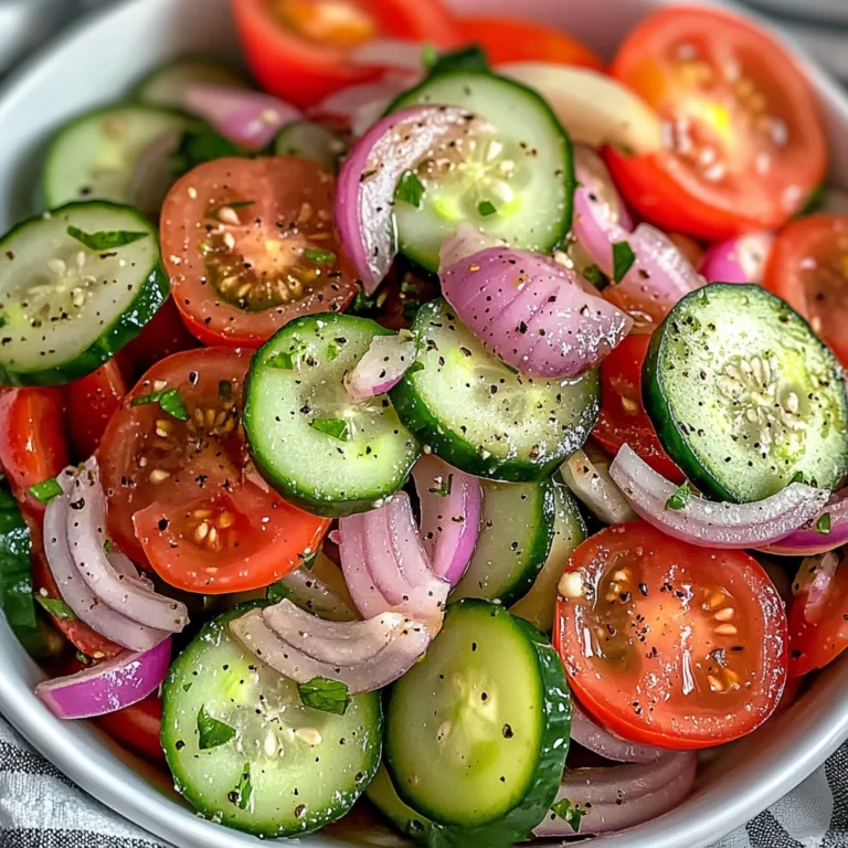 Cucumber, Onion, and Tomato Salad… Simple and Good