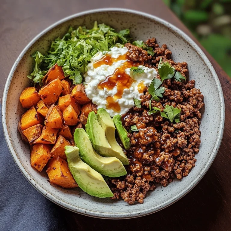 Ground Beef Hot Honey Bowl