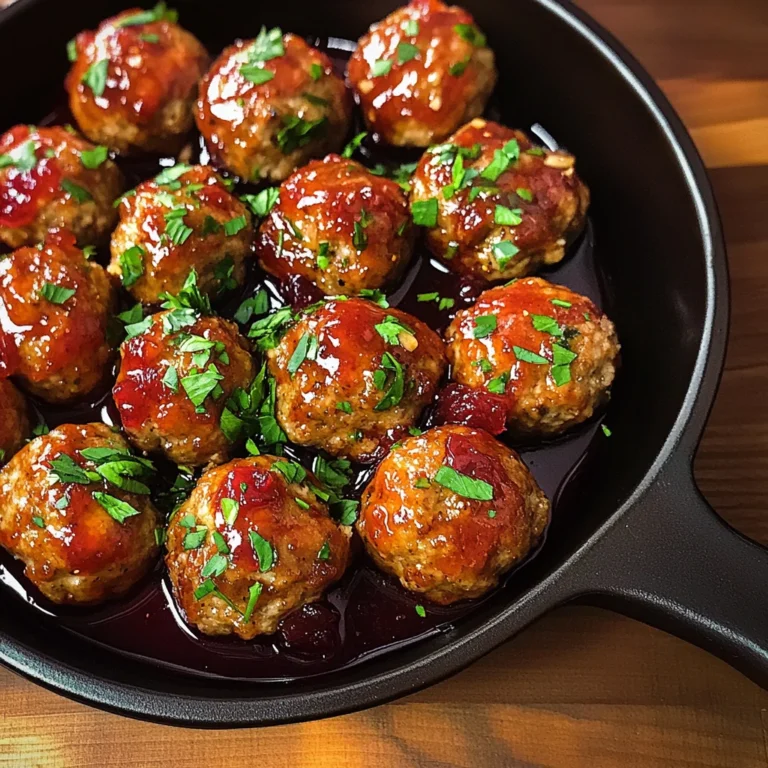 Harvest Turkey Meatballs with Cranberry Glaze: A Must-Try Delight!