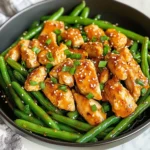 Honey Garlic Chicken and Green Beans