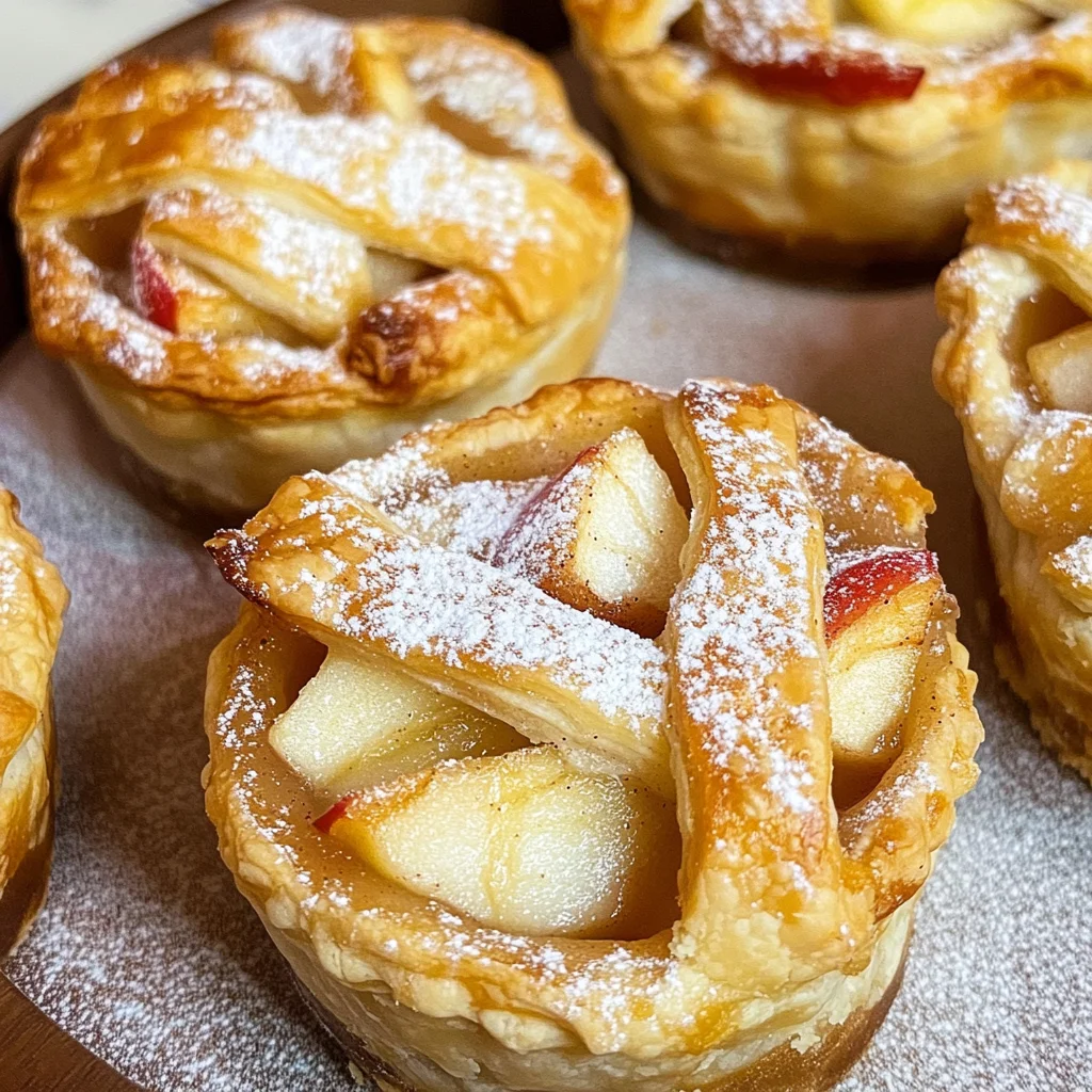 Mini Apple Pies With Puff Pastry (No Peeling)