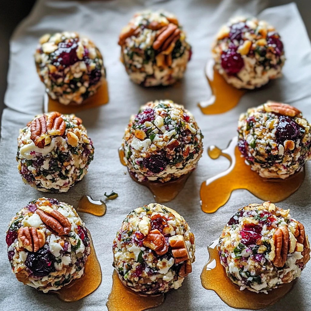 Mini Cranberry Pecan Goat Cheese Balls