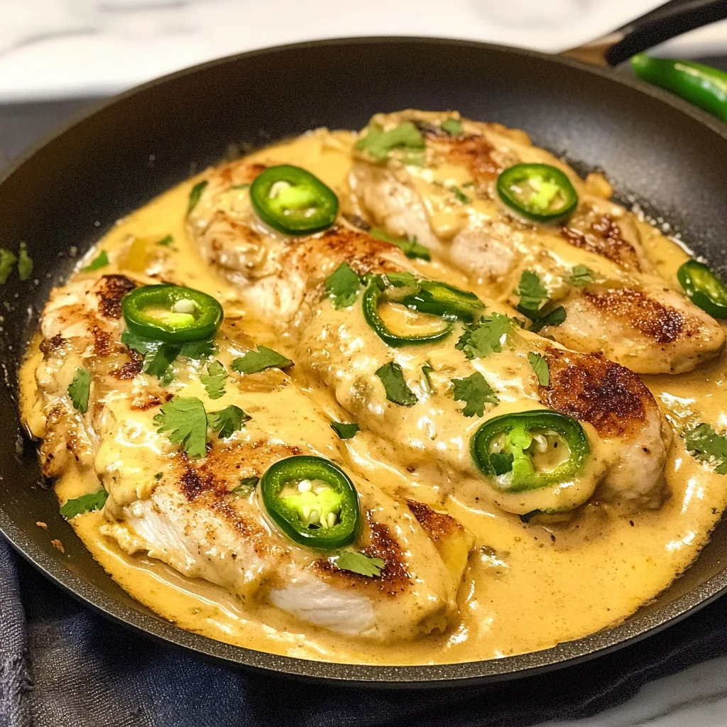 One Pan Cheesy Jalapeño Chicken Recipe