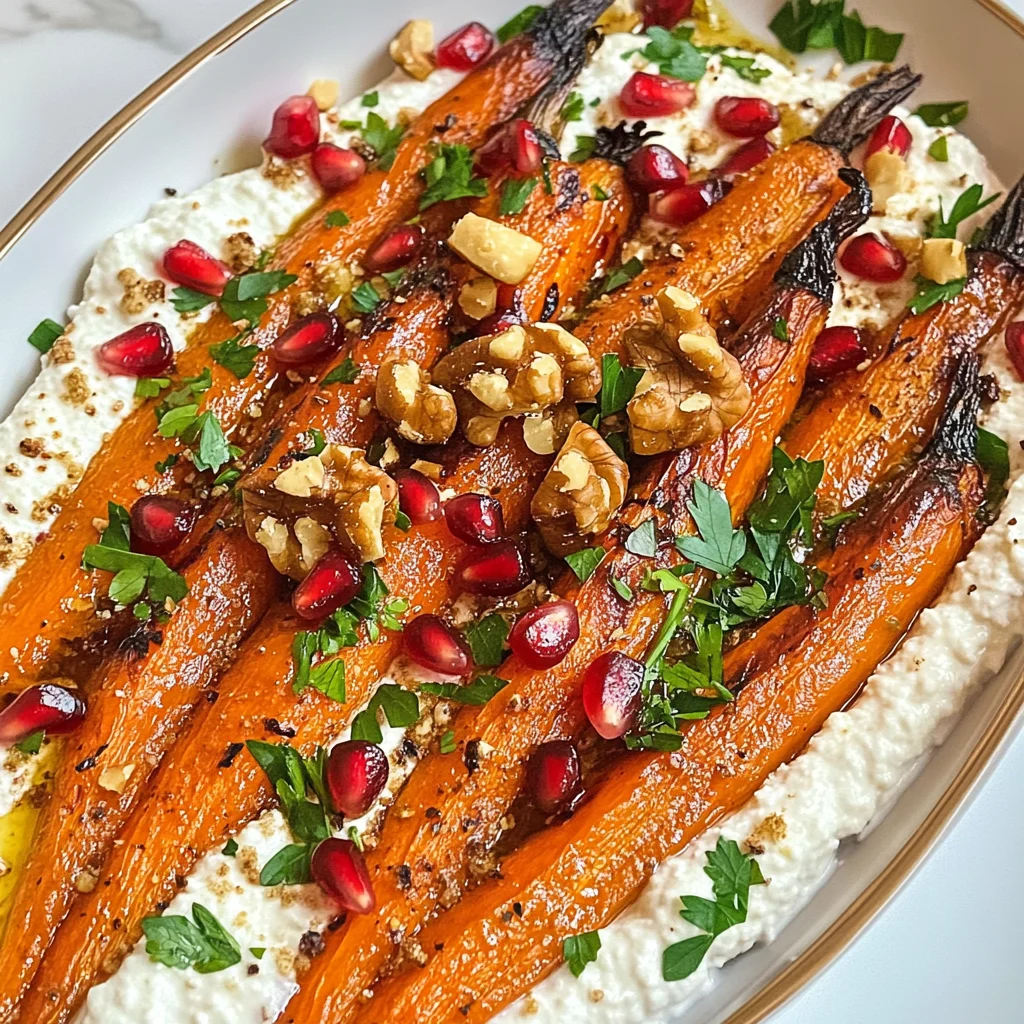 Roasted Carrots with Vegan Ricotta