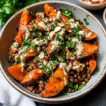 Roasted Sweet Potato Salad with Lentils
