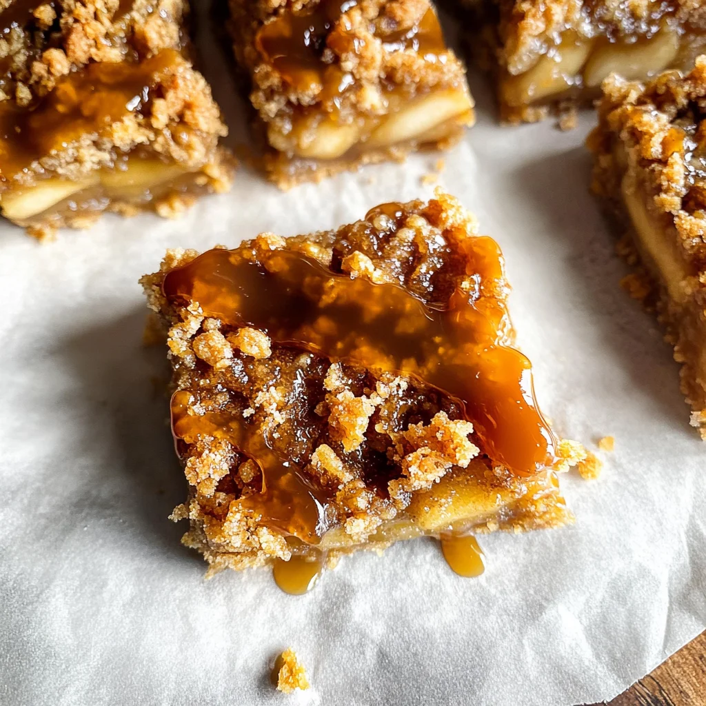 Salted Caramel Apple Crumble Bars Fall Treat: Get Addicted in 45 Min