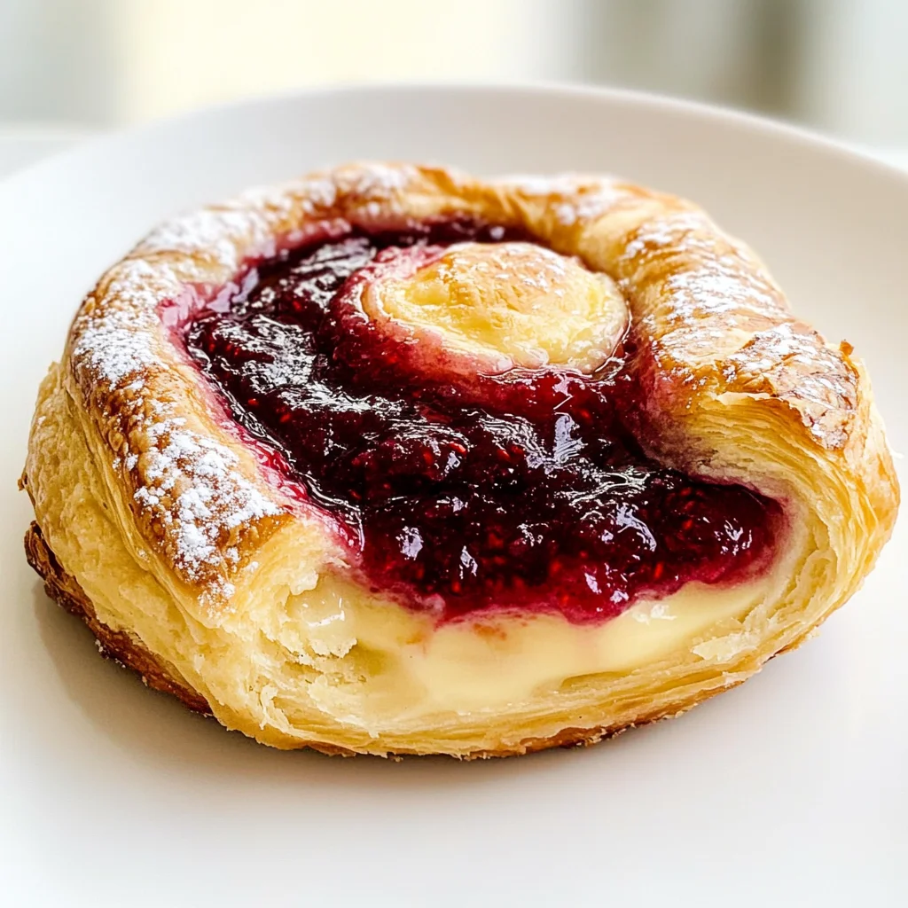 Sugar Raspberry Danish Bun