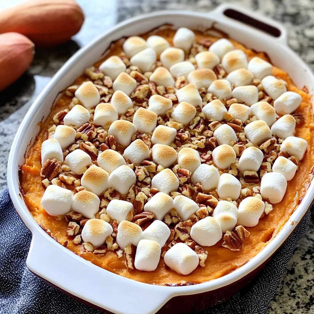 Sweet Potato Casserole with Marshmallows