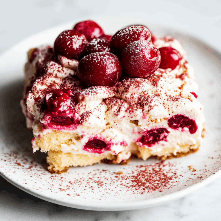 Cherry Amaretto Tiramisu Dessert: A Decadent Twist on a Classic Italian Treat