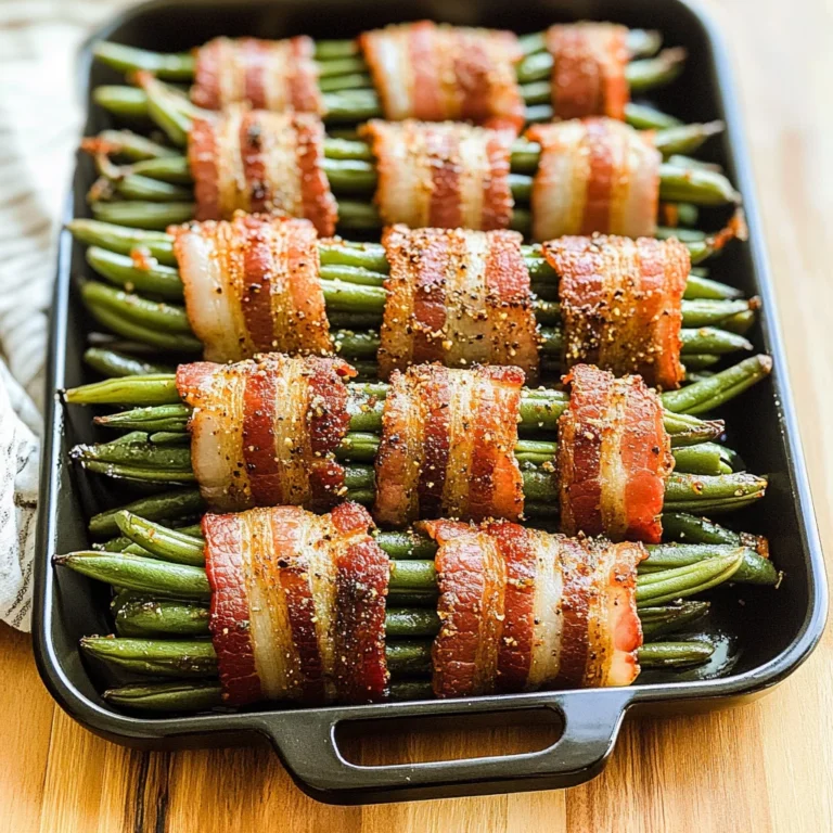 Bacon-Wrapped Green Bean Bundles recipe