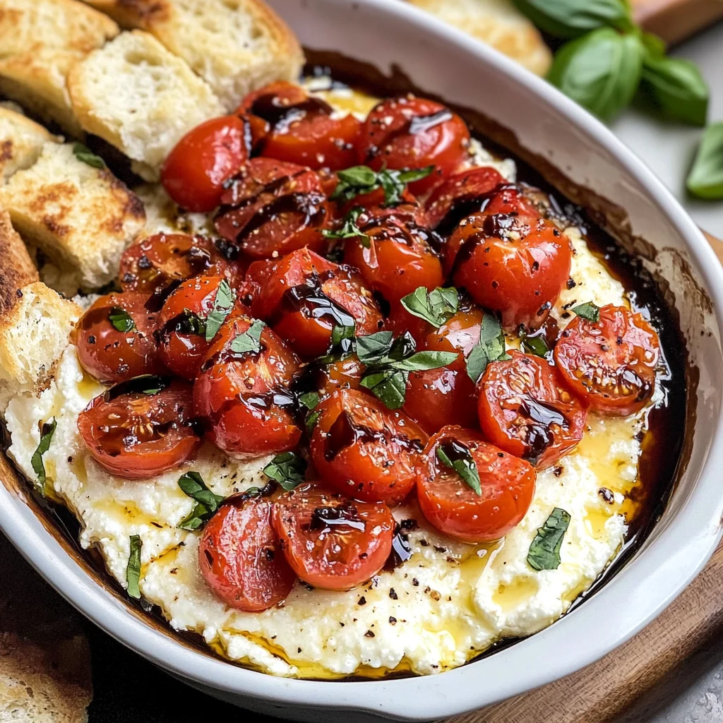 Baked Goat Cheese Bruschetta Dip