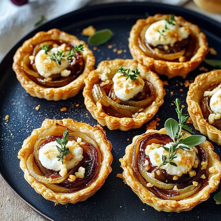 Caramelized Onion and Goat Cheese Tartlets