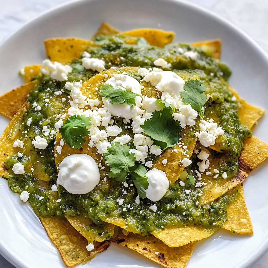 Chilaquiles Verdes (Green Chilaquiles) Recipe