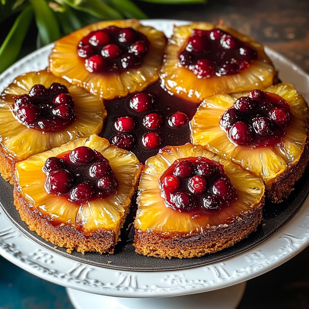 Cranberry Pineapple Upside Down Cake