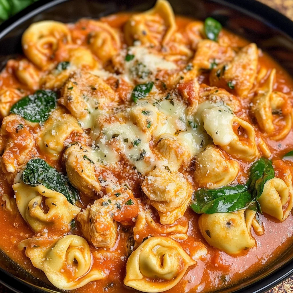 CrockPot Chicken Tortellini