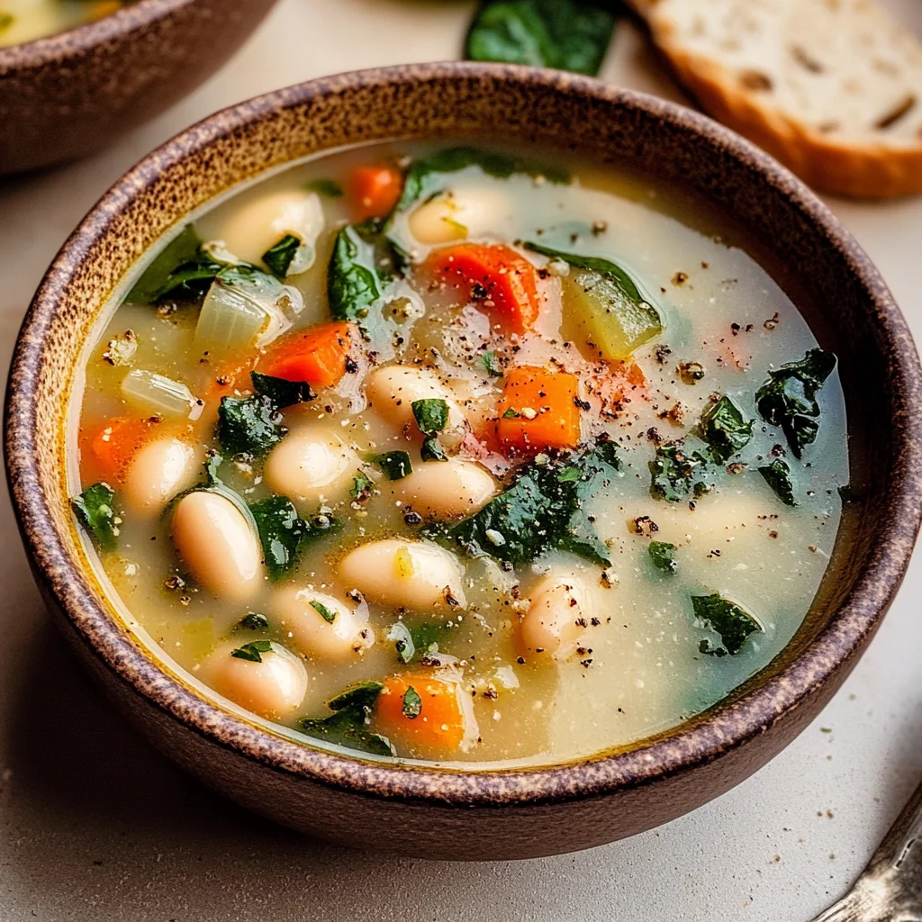Hearty Tuscan White Bean Soup