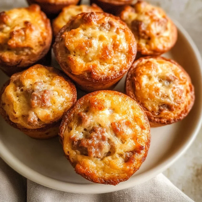 High-Protein Pancake Sausage Mini Muffins