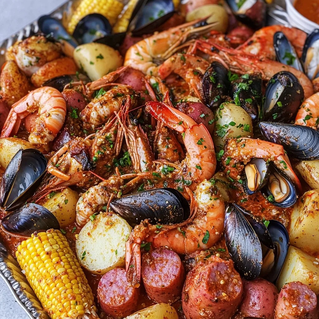Homemade Cajun Seafood Boil Recipe with Spicy Garlic Butter