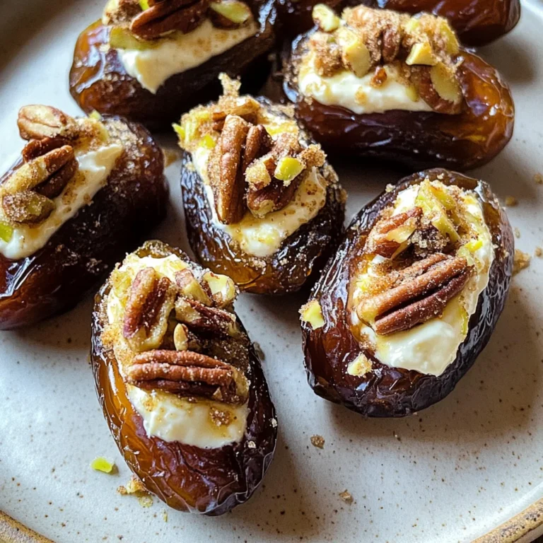Honey-Cinnamon Cream Cheese Stuffed Dates