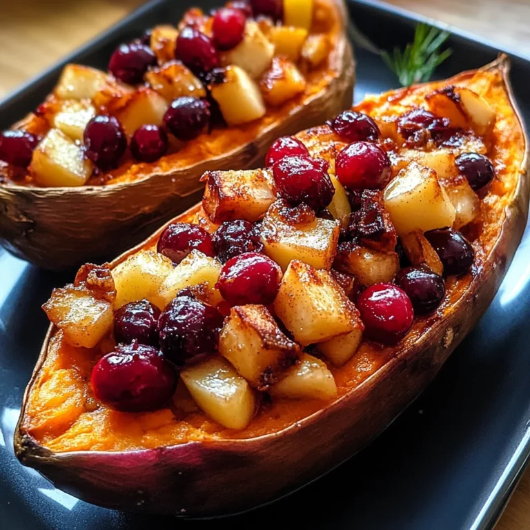 Indulge in Cranberry Apple Twice-Baked Sweet Potatoes This Fall!