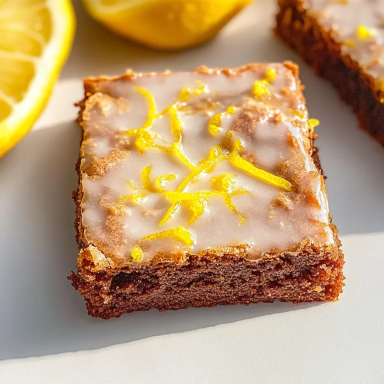 Lemon Brownie Recipe