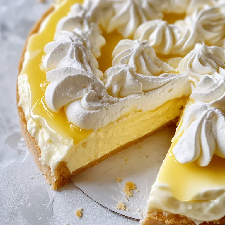 Lemon Curd Cheesecake with Shortbread Crust