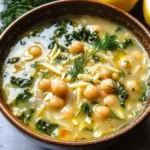 Lemony Greek Chickpea Soup