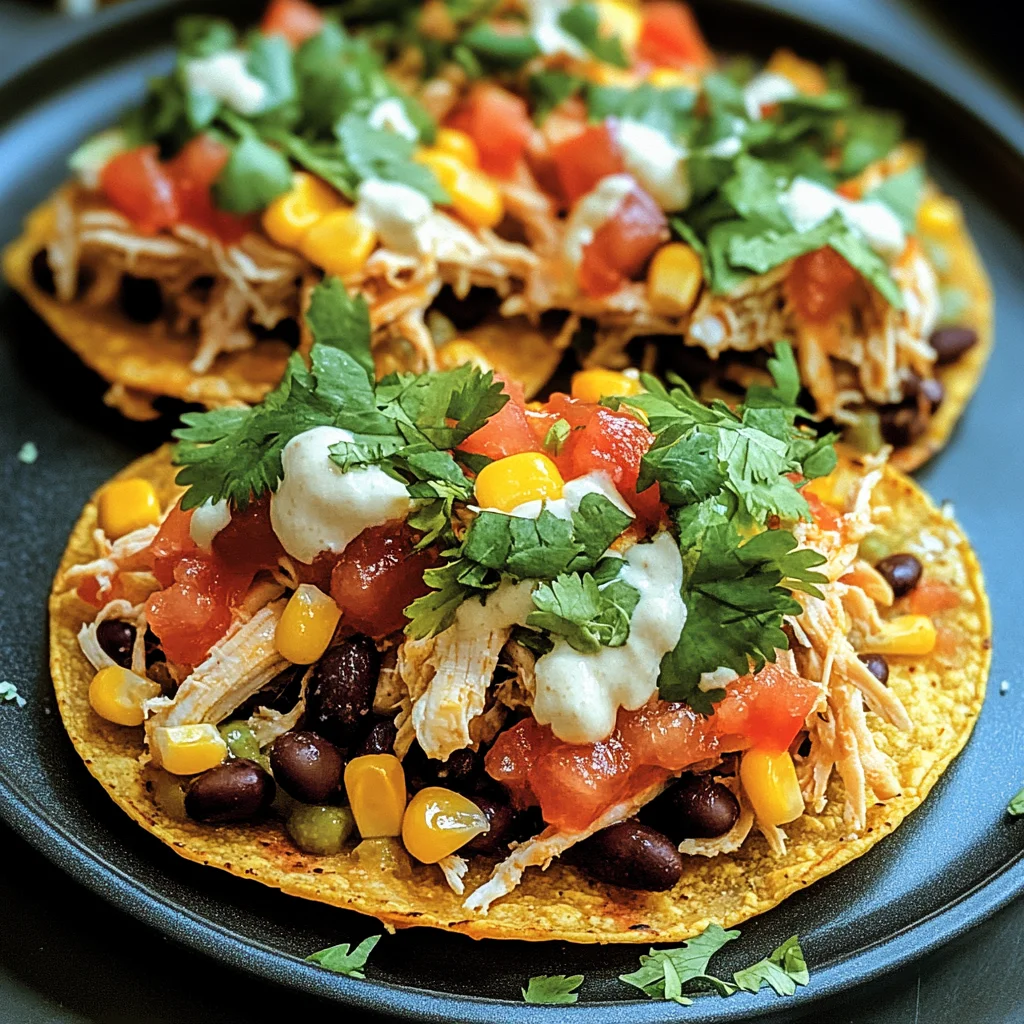 Mexican Rotisserie Chicken Tostadas