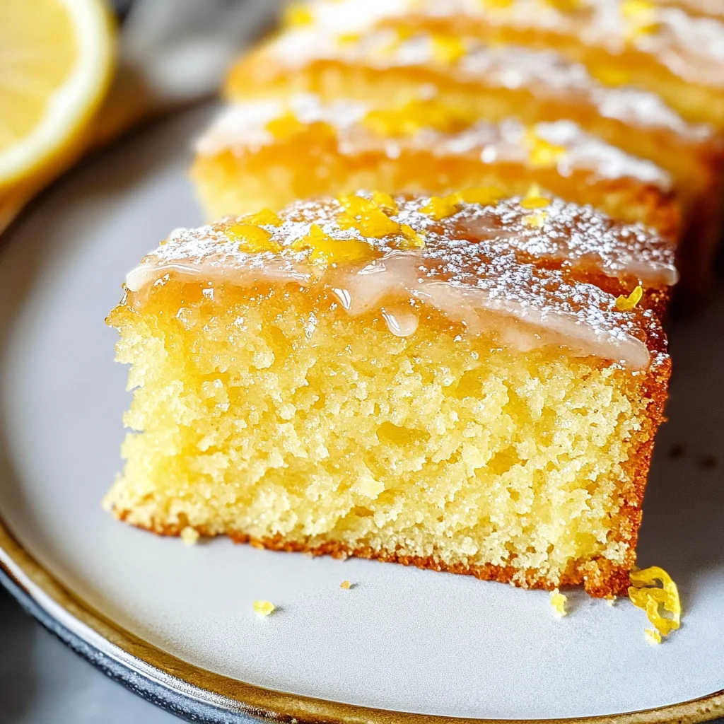 Meyer Lemon Syrup Cake