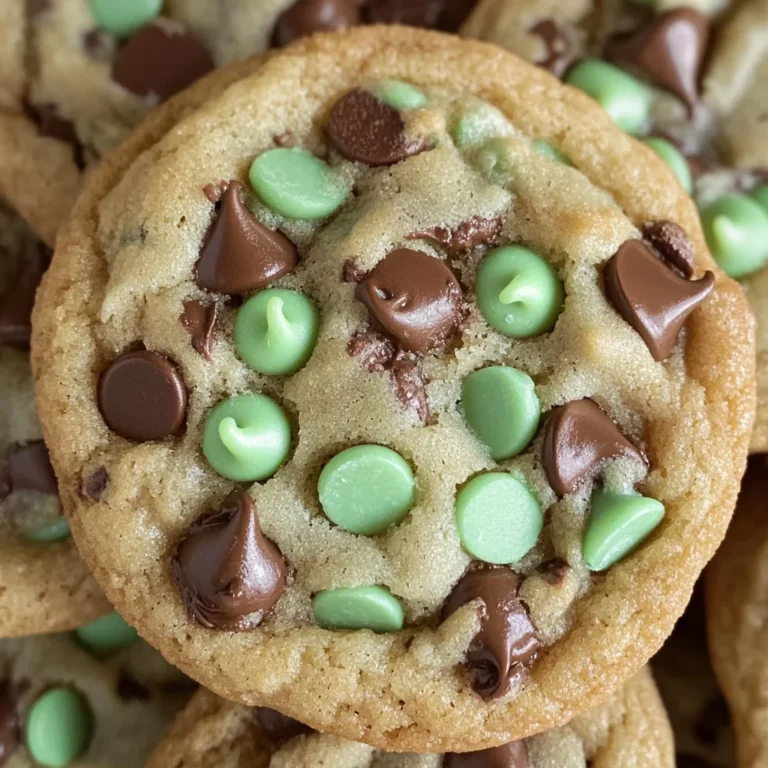 Mint Chocolate Chip Cookies