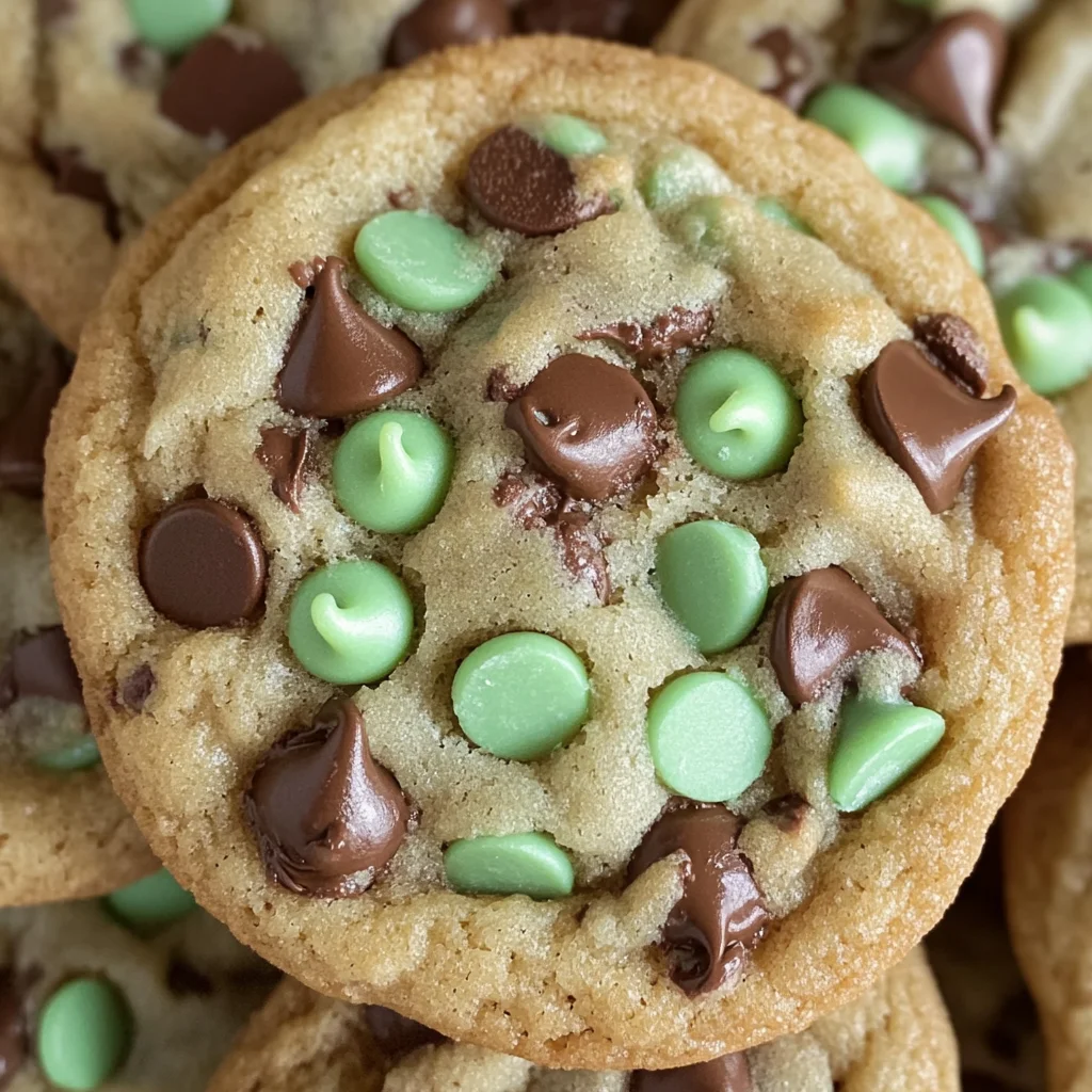 Mint Chocolate Chip Cookies