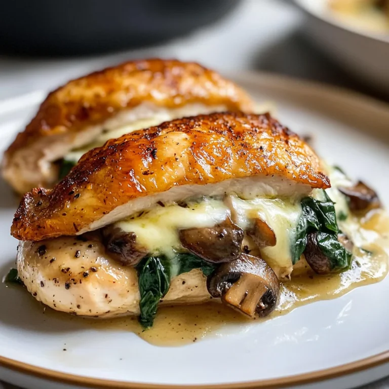 Mushroom Stuffed Chicken Breast - Quick and Easy