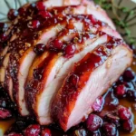 Oven-Roasted Cranberry-Dijon Glazed Ham