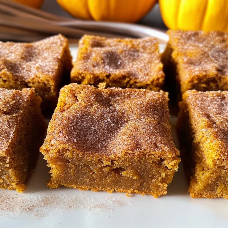 Pumpkin Snickerdoodle Blondies Recipe