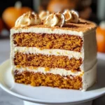 Pumpkin Spice Gooey Cake with Cream Cheese Frosting
