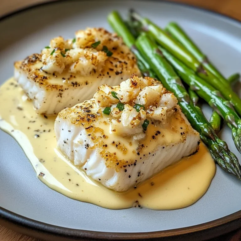 Quick Halibut Oscar