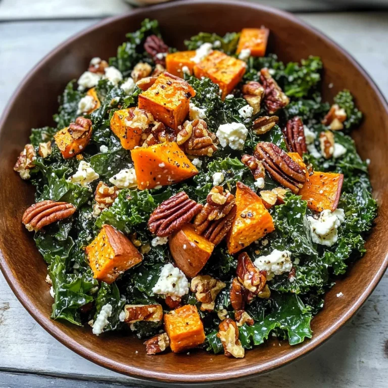 Roasted Sweet Potato Kale Salad