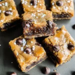 Salted Caramel Chocolate Chip Cookie Bars