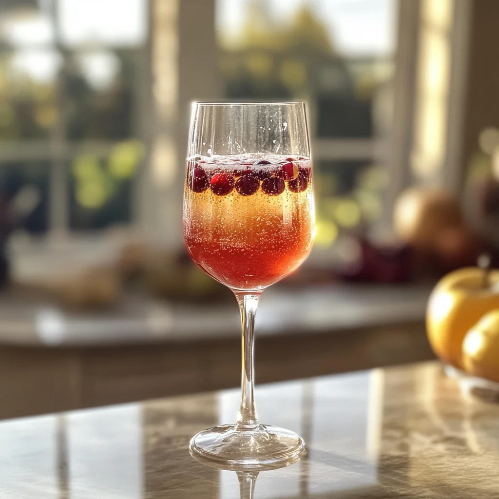 Sparkling Thanksgiving Cocktail