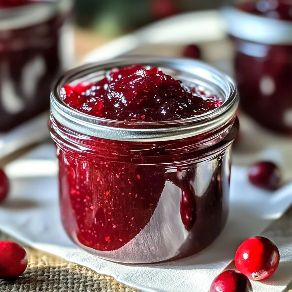 Sweet Christmas Cranberry Jam