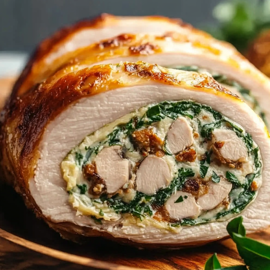 Best Christmas Stuffed Turkey Breast
