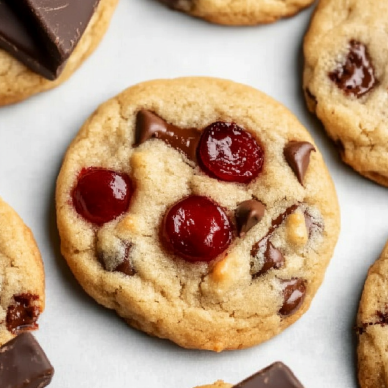 Maraschino Cherry Chocolate Chip Cookies Delight