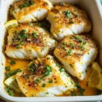Baked Cod Recipe with Lemon and Garlic
