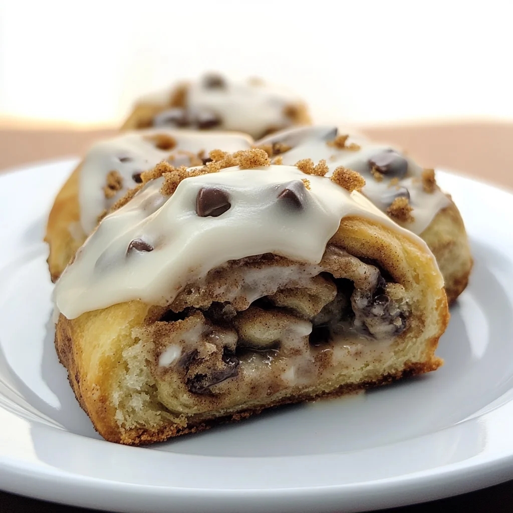 Chocolate Chip Cookie Stuffed Cinnamon Rolls Recipe