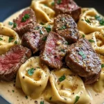 Cracked Garlic Steak Tortellini in Creamhouse Sauce Bliss