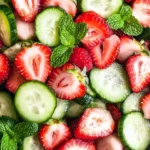 Cucumber Strawberry Salad (Just 6 Ingredients)