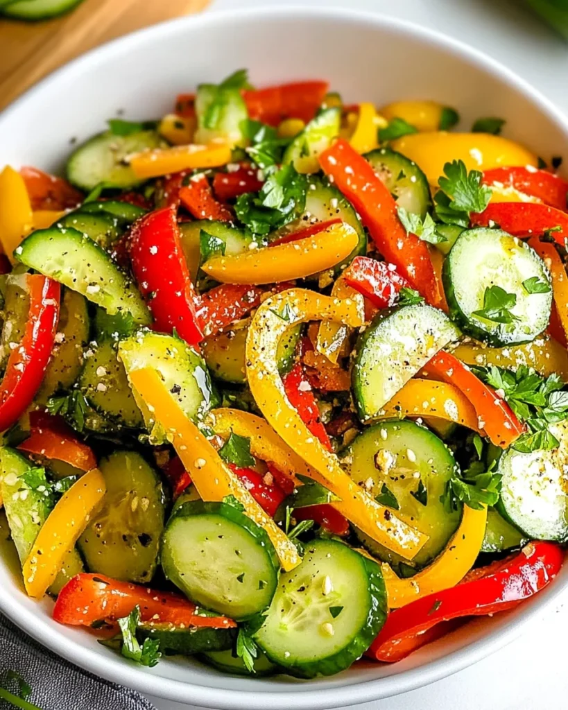 Cucumber Sweet Pepper Salad