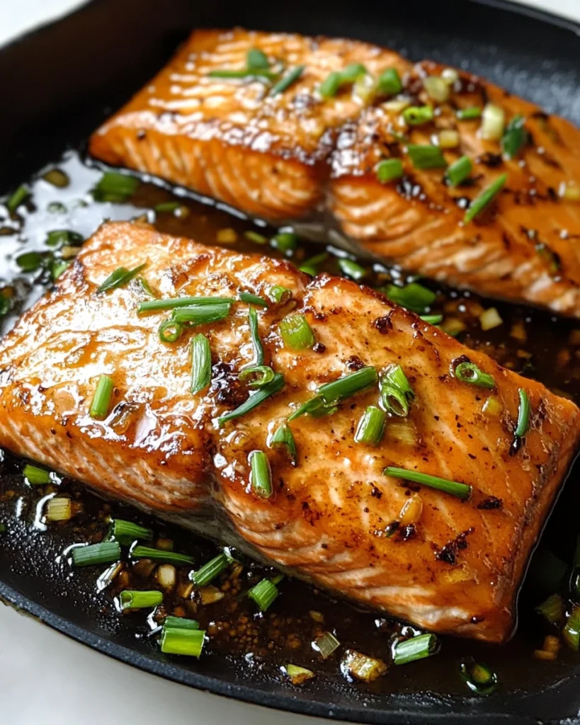 Easy Crispy Honey Garlic Glazed Salmon Recipe