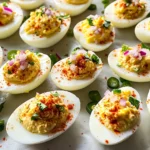 Elote Deviled Eggs: 12 Fiesta Delights
